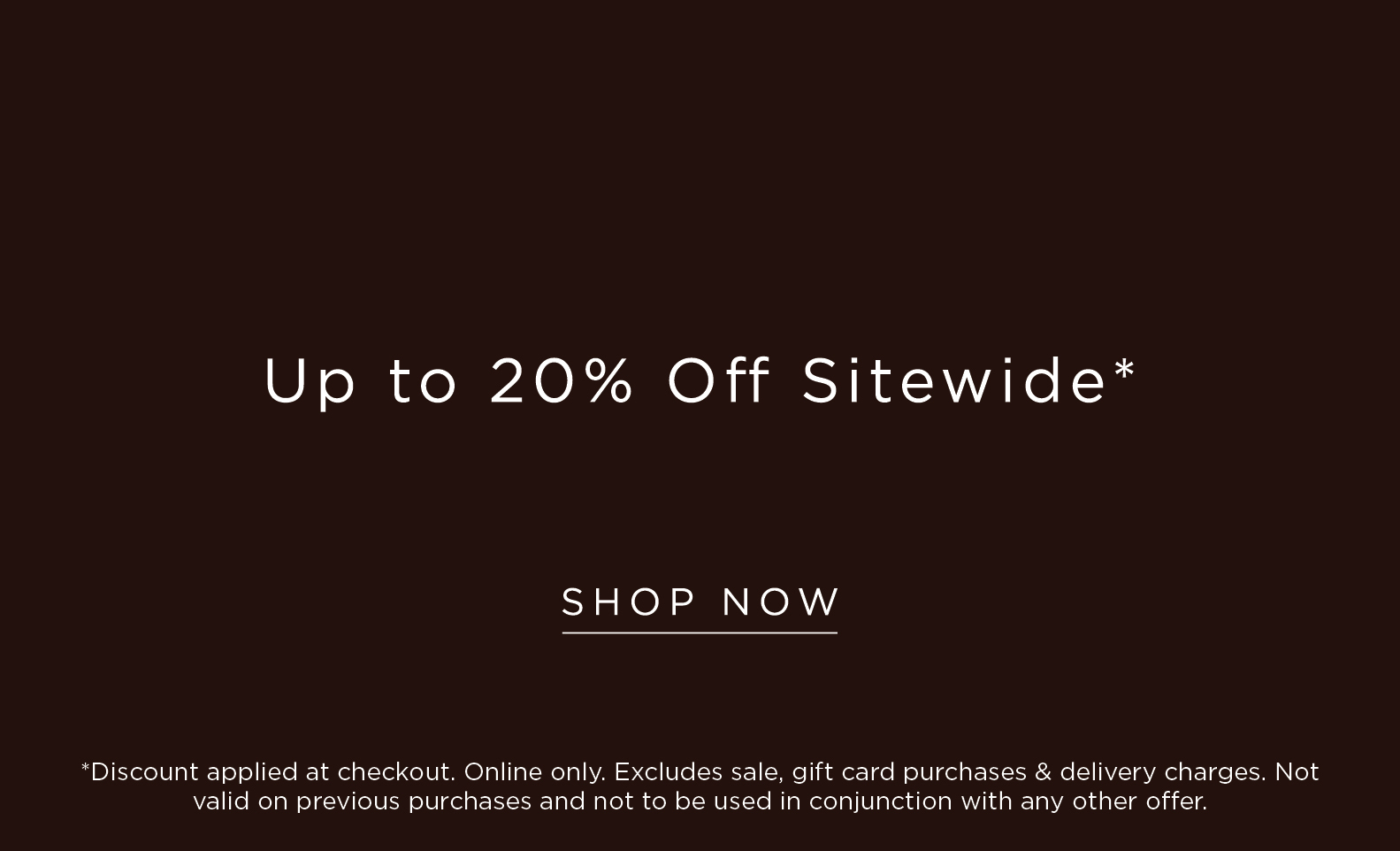 25% OFF SITEWIDE